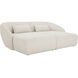 Amelia White Modular Sectional, Double Chaise